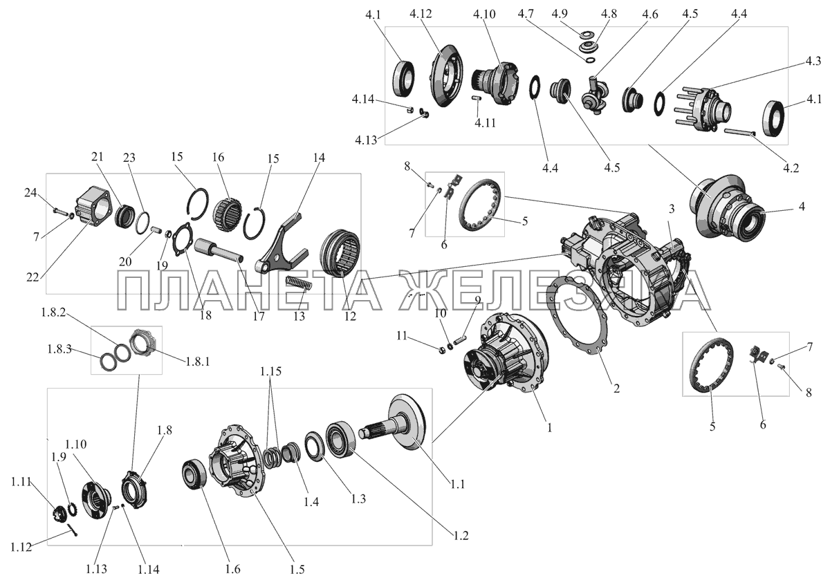 Редуктор ведущего моста 152062-2402010 (с февраля 2010 года) МАЗ-152 (2011)